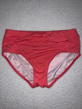 Lands' End Orange Coral Bikini Bottom 10